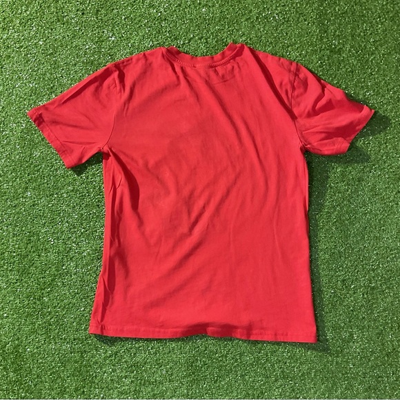 BoohooMan Basketball Embroidered Red Graphic Tee - Picture 8 of 9